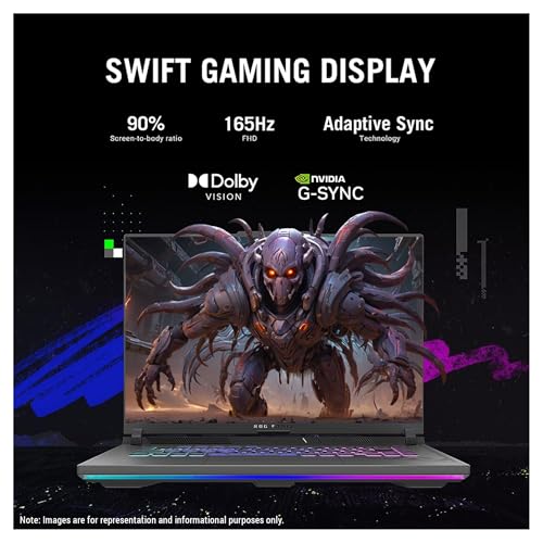 Image of Asus ROG Strix G16 Gaming Laptop, Intel i7-13650HX, 16 GB DDR5 RAM, 1 TB PCIe SSD, 16:10 inch WQXGA (2560x1600), Nvidia G-Force RTX 4060, W11 Home