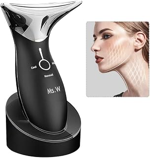 Ms.W Anti-Aging Face Massager with Hot and Cold Modes for Wrinkle Removal and Tightening Skin, Rechargeable High Frequency Machine - Anti Wrinkle Facial Massager