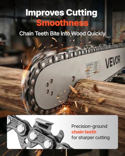 Image of VEVOR Gas Powered Chainsaw 20 & 22 Inch 62CC 3.8HP 2 Stroke Engine Saw