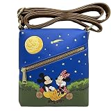  Loungefly Mickey, Minnie, & Friends Camping Scene Crossbody Passport Bag