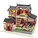 GJRFYJ Modell Spielzeug-handgemachte Mini Haus Modell Cottage Art House mit LED zusammengebautes Spielzeug Puzzle Geburtstags-Geschenk for Jungen und Mädchen