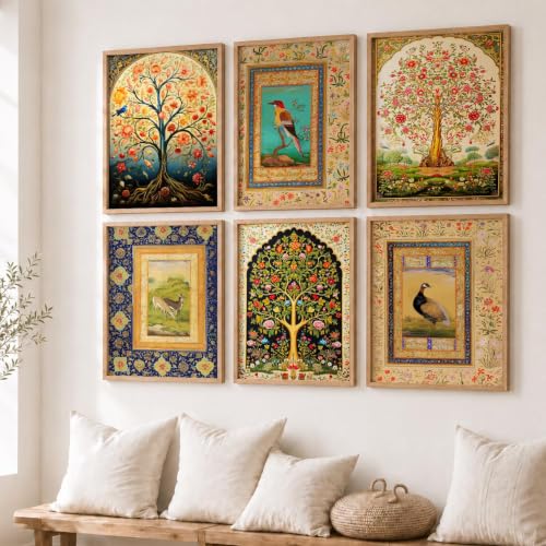 Image of kotart Premium Digital Paintings with Frame for Home Decoration - Painting for Living Room Bedroom Office Room Decor - Painting for Wall Decoration - Pack of 6 (Art 4, 19x25 inch)