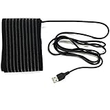 lifepower ドリンクウォーマー バンドウォーマー USB接続するだけで保温 ペットボトル 缶コーヒーに 巻タイプ 暖かい 巻き付けるだけ 保温ヒーター (ブラック)