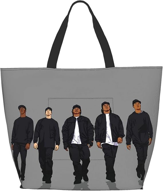 Amazon ストレイトアウタコンプトン N W A T 折りたたみ 特大サイズ トートバッグ キャリーオンバッグ 大容量 ファスナー付き 収納 軽量 男女兼用 出張 登山 キャンプ ママバッグ 母の日 贈り物 Jkove トートバッグ