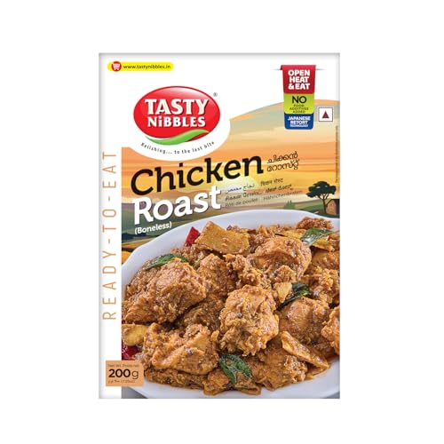 Image of Tasty Nibbles Ready to Eat Chicken Roast 200g [Pack of 1]| Open Heat & Eat | Non-Vegetarian | No Added Preservatives | Japanese Retort Technology