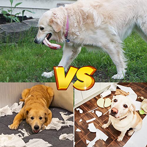 Schitec Durable Dog Chew Toy For Aggressive Chewers, Indestructible Nylon Teething Bone Bacon Flavor For Large Medium Breed #TOP4
