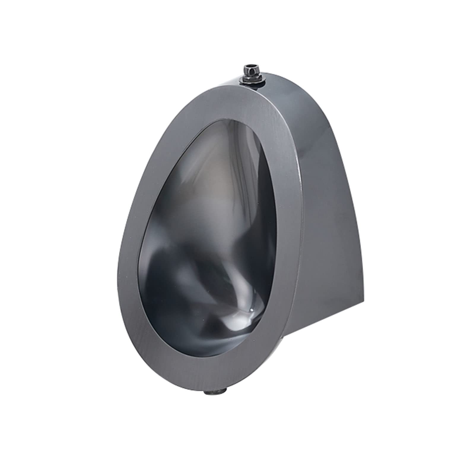 GTHTUHFD Wall-Mounted Stainless Steel Black Urinal, Automatic Sensor Urinal For Men Toilet Urine Diverter, Hotel/Airport High-Efficiency Flush Urinal, Anti-Splash And Odor-Pr,black