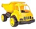 Produktbild JAMARA 460269 - Sandkastenauto Dump Truck XL - ca. 40 Kg Ladekapazität, Ladefläche kippbar, Robustes Kunststoffgehäuse, gelb