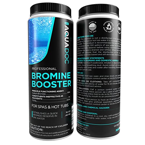 Bromine Booster - Oxidizing Spa Shock To Establish Bromide Reserve - Spa Bromine Hot Tub Chemical & Non-Chlorine Shock For Water Balance With Spa Sodium Bromide For Hottubs - 1Lbs Bromide Oxidizer #TOP5