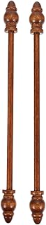 EXCEART Wooden Hanging Rod for Posters and Art Prints Flexible Frame Hanger for Living Room Bedroom Office and Studio 18X1.3Cm Brown