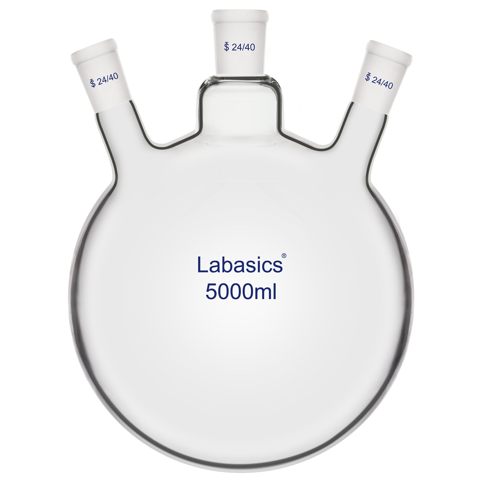 Labasics Glass 100ml 3 Neck Round Bottom Flask RBF, with 24/40 Center and Side Standard Taper Outer Joint, 100ml — Amazon image 12