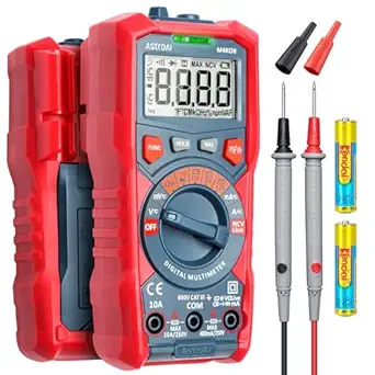 AstroAI M4K0R Auto-Ranging Digital Multimeter (4000 Counts)