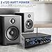 Home Bluetooth Audio Power Amplifier 2X120 Watt - Portable 2 Channel Surround Sound Stereo Receiver w/ USB - Amplified Subwoofer Speaker, CD DVD, MP3, iPhone, Phone, Theater, PA System - PTAU45