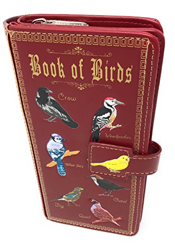 Shag Wear Book of Birds Large Wallet for Women and Teen Girls Vegan Faux Leather 7