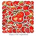 Tomato Stickers |50Pcs Tomato Waterproof Vinyl Decals for Water Bottles Laptop Refrigerator Luggage Computer Mobile Phone Skateboard Décor