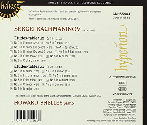 Rachmaninov: Etudes-Tableaux Opp.33 & 39