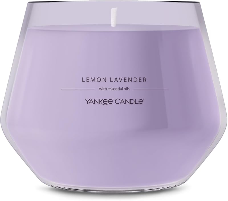 Yankee Candle Studio Scented Candle, Single Wick Jar Candle for Home Fragrance, Premium Plant Wax Blend, Long Lasting Burn, Lemon Lavender (Pack of 1)