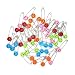 GTONEE Safety Pins Locking Baby Cloth Diaper Nappy Pins Stainless Steel, Size L, 2.1 inch Cute Smile Face Colorful 50 PCS