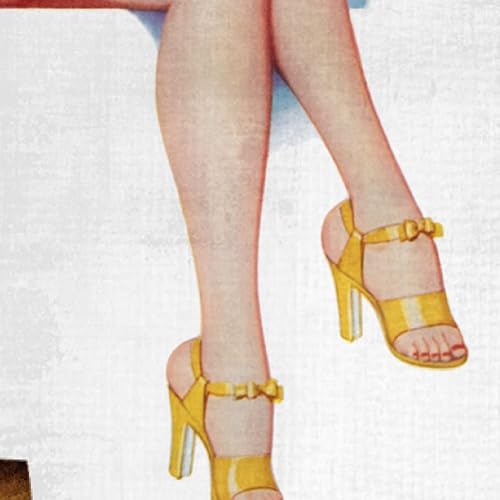 Miniatura 5 de Publicidad de tabaco de cigarro cubano  Pinup Girl with Blue Ribbon Tabacos a Cubanos  Póster de pared vintage  18 x 24 pulgadas (18.031 x 24.016 in)