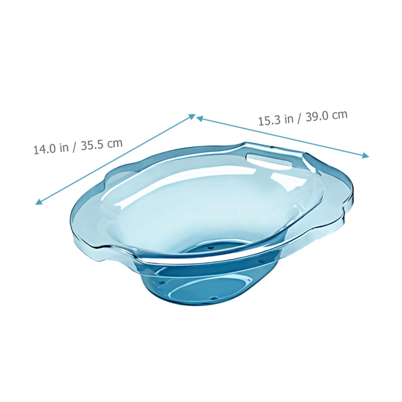 Gogogmee 1Set Bath Basin for Postpartum Care Hip Bath Toilet Seat for Pregnant Women and Elderly Made of Tempered Pet Material Includes Hanging Hook Water