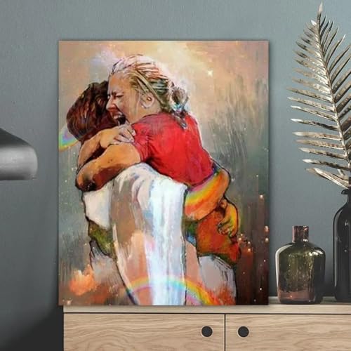 Femme embrassant Jésus poster apaisant pour retrouver la paix