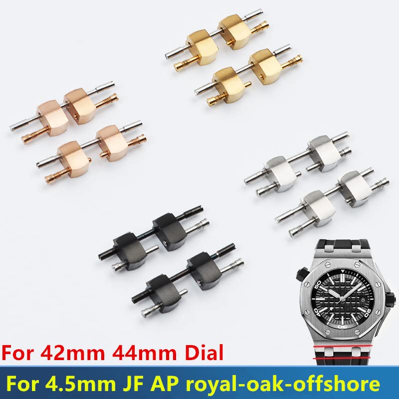 Zestaw do konwersji łącza końcowego dla AP 4.5mm Royal-Oak-offshore Diver Watch Connection Watch Box Bransoletka Pasek Części paska 15703, srebrny i różowego złota, 4.5mm