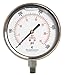 4" All Stainless Steel Oil Filled Pressure Gauge - 1/4" NPT Lower Mount 500PSI