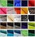 StoffBook schwarz kuschelfell kunstpelz teddyfell zottelfell stoff für nähen basteln plüschstoff fellimitat kinder und diy-projekte, d106