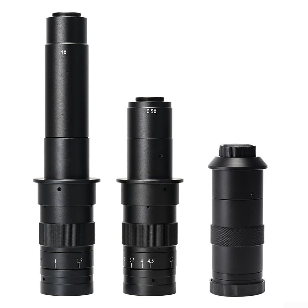 SPORTARC Zoom C-mount Lens Immagini ad alta profondità con CS CMount Microscopio Camera Zoom Monoculare Lens (8X-130X)