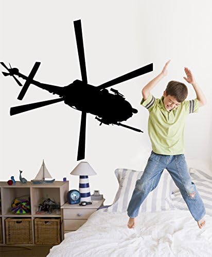 Haynes Silhouette Helicopter III Wall Decal Cutout 33"x36"