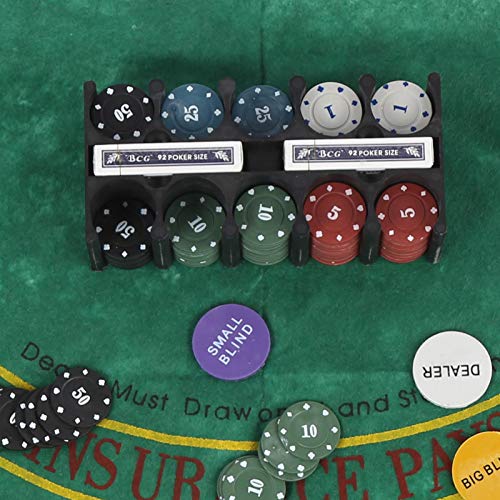 BOLORAMO Chips Poker Set Gamble Game Set Poker Game 200 Chips, für Heim- und Outdoor-Spiele – Bild 4