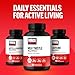 Force Factor L Tyrosine Stress Relief Supplement, L-Tyrosine Brain Health Supplements for Adults, L-Tyrosine 500mg Capsules, Free Form, Vegan, No Gelatin, Non-GMO, 120 Capsules