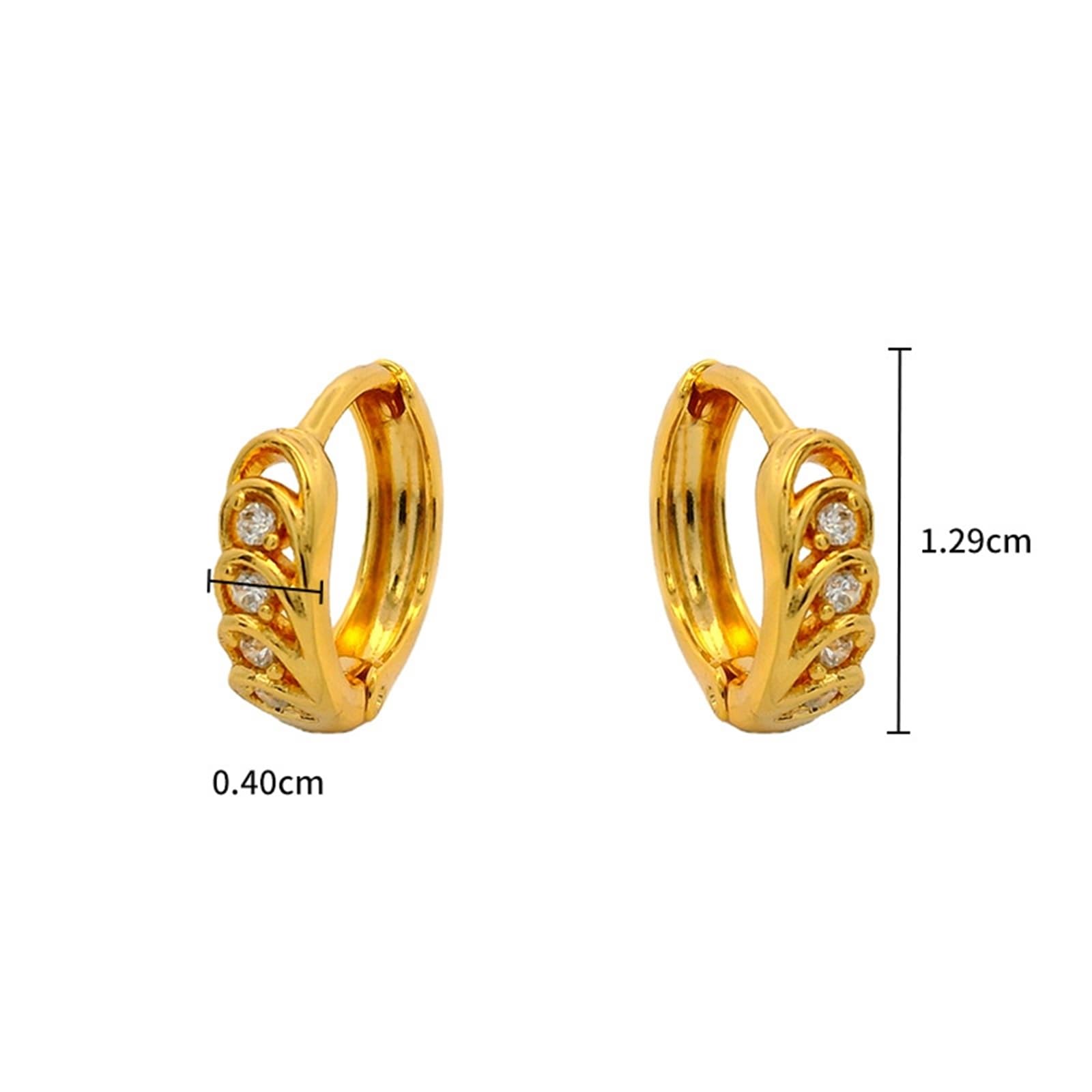 Pendientes de oro auténtico de 9 K/14 K/18 K con moissanita, oro clásico Au 375/585/750