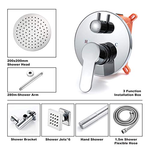 Mitigeur de douche à long bec orientable et double commande en laiton antique - 6