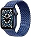 Produktbild ERIOG Dehnbare Verflochtenen Ersatzband Kompatibel mit Apple Watch Armband, Geflochtenes Solo Loop kompatibel mit Apple Watch Serie 5/4/3/2/1/6/SE