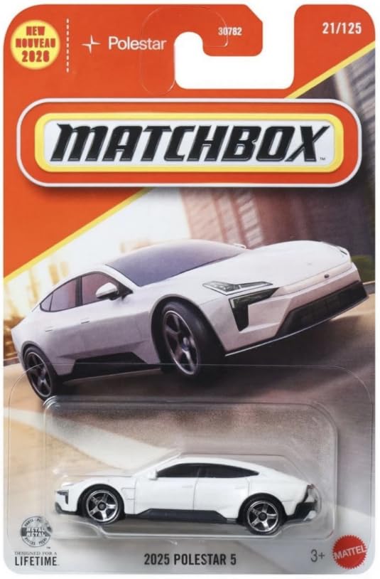 Matchbox 2025 Polestar 5 blanco 1:64 escala miniatura 1
