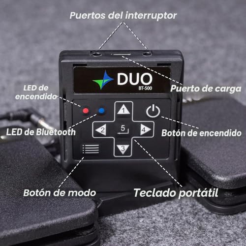 Miniatura 5 de Air Turn Controlador De Interruptor De Pie Bluetooth Duo500