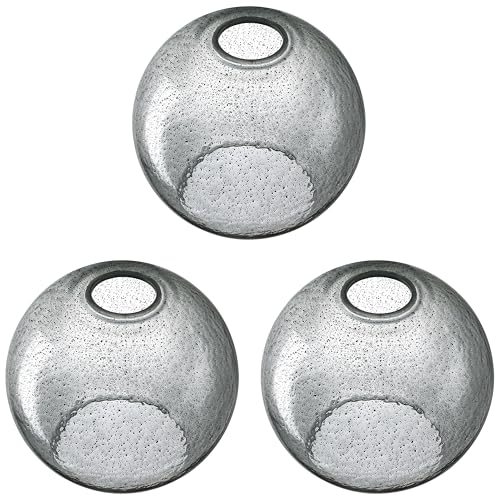 Image of 3 Pack 6.3 Inch Replacement Black Pink Seeded Glass Shade Fixture for Wall Sconce Pendant Ceiling Light Chandelier Replacement Shade