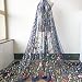 Exquisite Embroidered Floral Tulle Alice Dress Fall Wedding Gauze Sewing Lace Fabric Stylish Costume Ballgown Prom Skirt 58 inches Width Sold by 1 Yard (Navy)