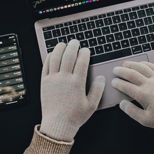 Image of Achiou Winter Gloves, Glove for Men Women, Upgraded Touch Screen Texting Warm Running with Thermal Soft Knit Lining