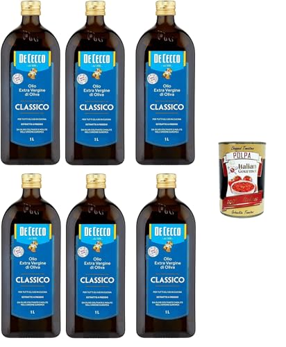 6x De Cecco Classico Natives Olivenöl Extra Olio...