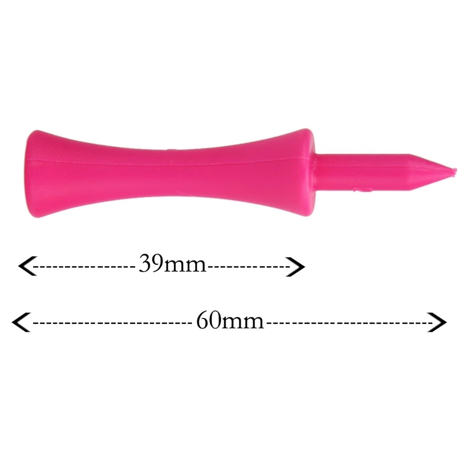Golf Tee 100 Stücke Rosa Kunststoff Castle Step Grad Golf-Tees bis Höhe Outdoor-Training Golf Nägel 39mm FüR Einen Idealen Abschlag