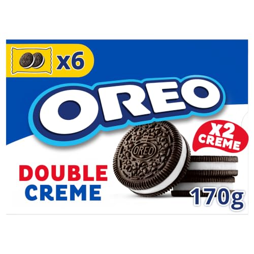 OREO Doble Crema sabor vainilla galletas con relleno doble, 170g