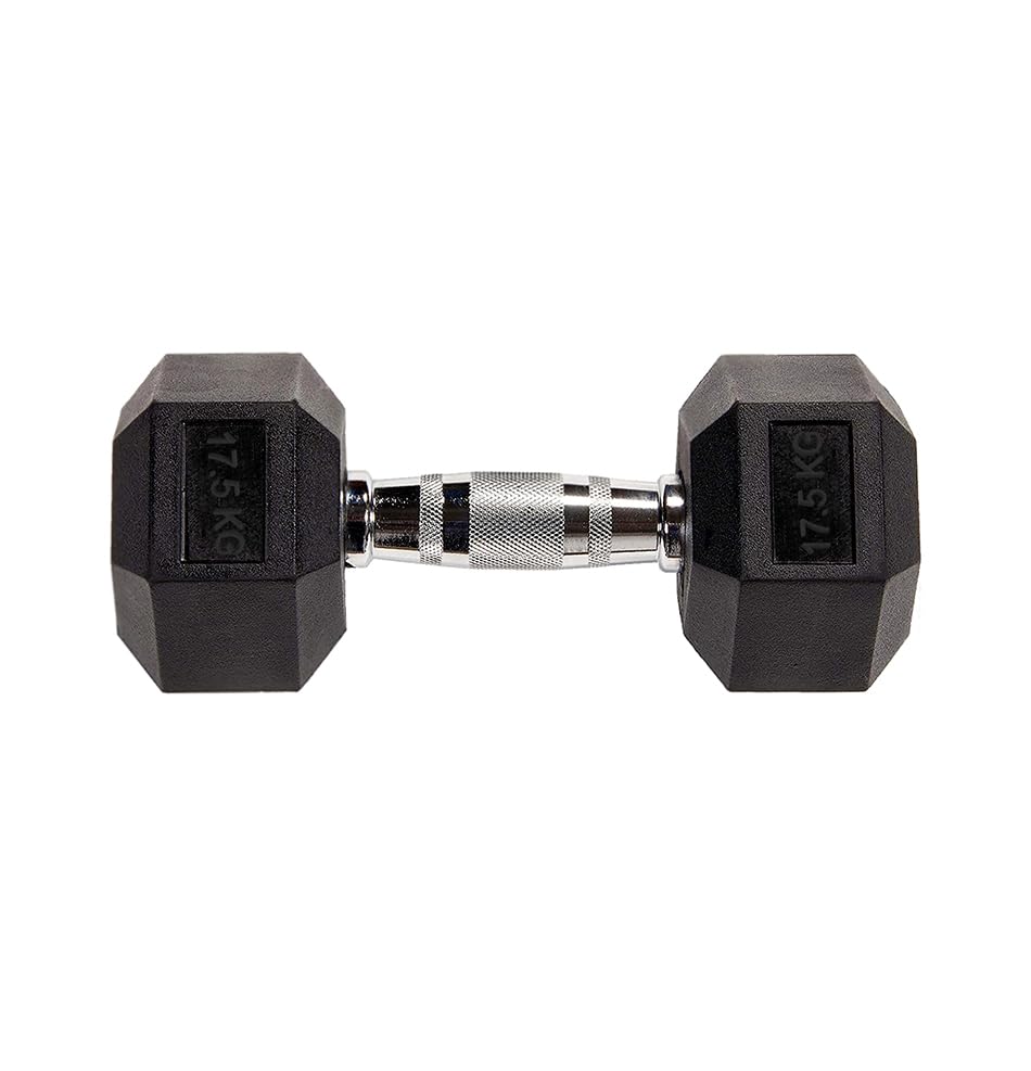 Hex Dumbbells 2.5kg to 60kg Anti-Roll Design Rubber Coated Free Weights Dumbbell Set for Home Gym Strength Training Muscle Toning & Weightlifting โ image 1
