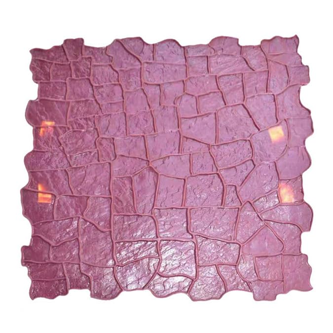 Moule à béton texture pierre 87x87 cm pour pavage d'allée extérieure