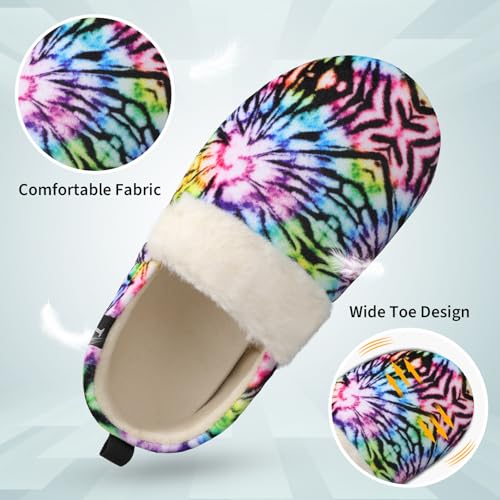 L-RUN Womens Mens Slippers Soft Curly Lightweight House Shoes Cozy Slippers with Fleece Lining for Indoor and Outdoor2