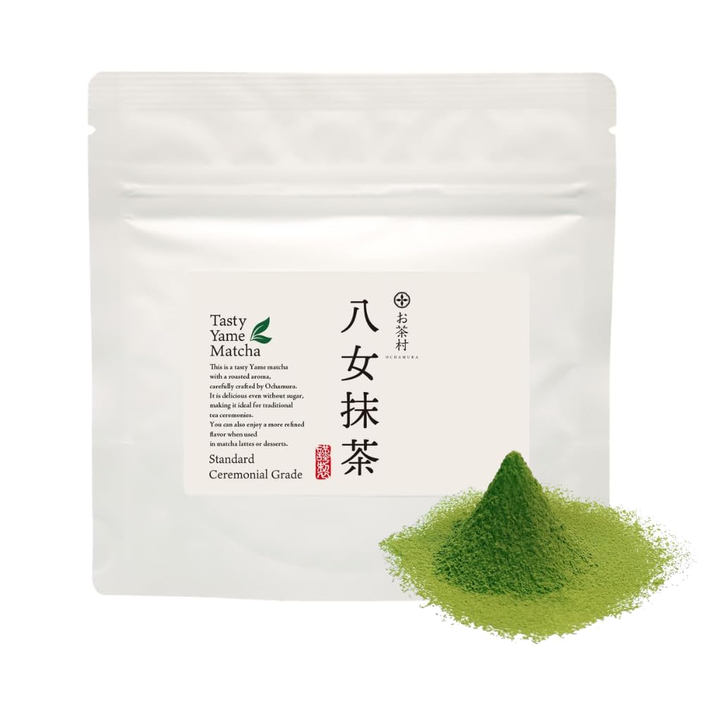 Amazon | 八女 抹茶 40g チャック袋 日本茶鑑定士監修 粉末 matcha
