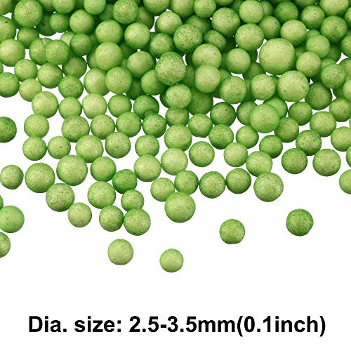 Bolas de poliestireno verde uxcell para solucionar el vacío en jarrones y cojines 4