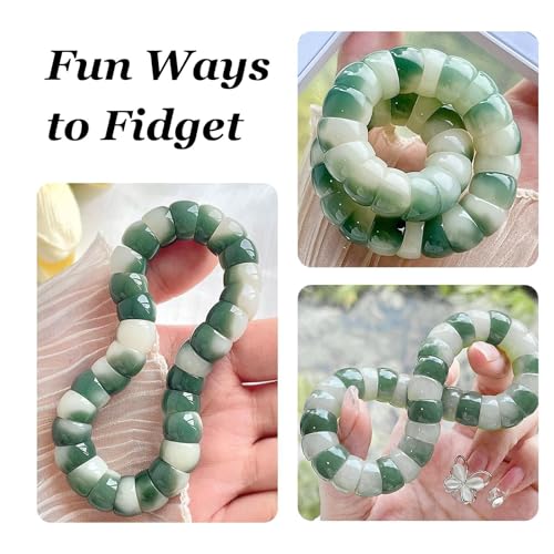 Image of Fidget Bracelet Bodhi Seed Bracelets Anxiety Fidget Bracelets Protection Healing Stretch Alleviate Anxiety Stress Protection Healing Bodhi Jewelry Gifts for Women Men