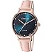 Produktbild Comtex Damen Uhr Analog Quarz mit Leder Armband Wasserdicht F6641L-PINK